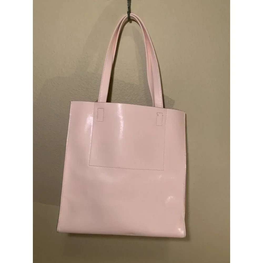 Banana Republic  LASER CUT OUT  Palm LEAF TOTE PINK BLUSH_3